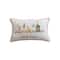 Hello Honey® 20" x 12" Embroidered How to Fa La La Cotton Slub Lumbar Pillow with Red Piping